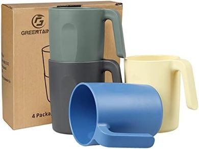 Greentainer Taza: Vasos reutilizables, irrompibles, 450ml.