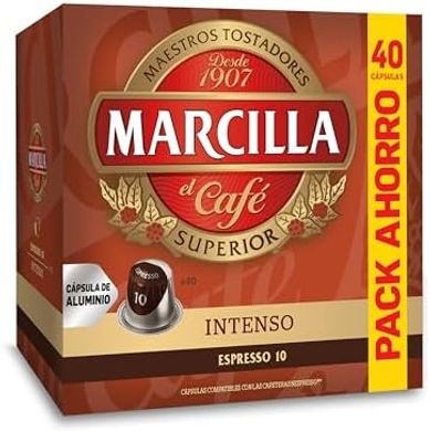 Cápsulas Marcilla Intenso Nespresso (40 uds)