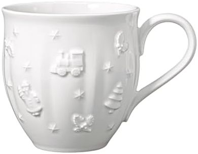 Taza Royal Classic Blanco: porcelana premium apta microondas y lavavajillas.