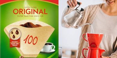 Filtros Melitta Aromapor Marrón: 40 unidades para cafeteras