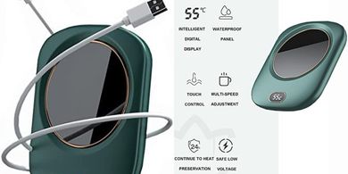 Calentador de tazas USB para escritorio: posavasos con calefacción.