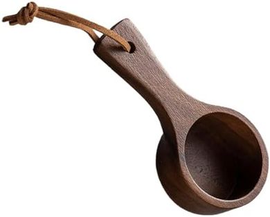 Cucharas medidoras de madera para café, té y azúcar.