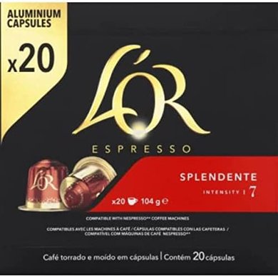 Cápsulas Espresso Splendente Intensidad 7 (20 uds, 104g)
