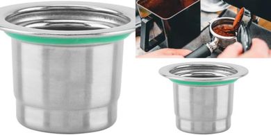 Cafetera Recargable Ecológica de Acero Inoxidable
