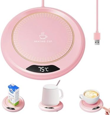 Calentador de tazas USB portátil: 3 temperaturas, apagado automático.