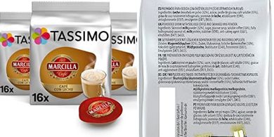 Cápsulas Marcilla Café con Leche Tassimo (5 paquetes)
