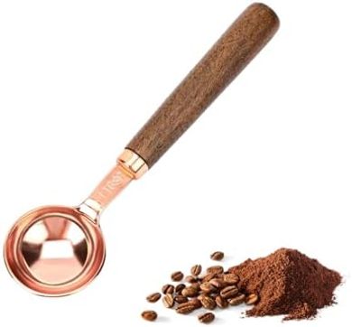 Cuchara medidora de café de madera: mango largo, 6.7 pulgadas.