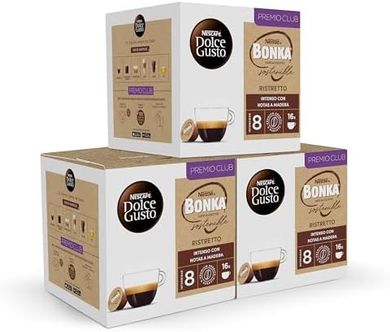 NESCAFÉ Dolce Gusto Bonka Ristretto Intenso: 48 cápsulas (3x16)
