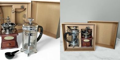 Molinillo manual vintage para espresso: regalo perfecto.