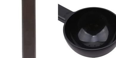 Cuchara medidora de café 2 en 1: práctica y duradera.