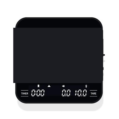 Báscula de café digital con temporizador: precisión, 4 modos, recargable.