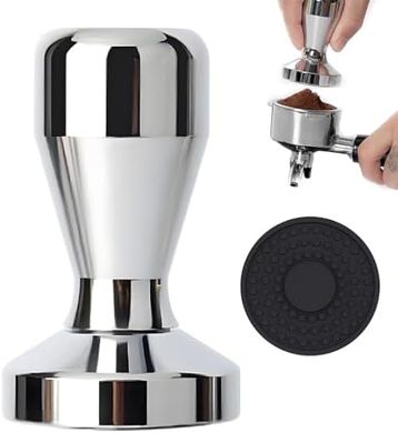 Prensa de café 53mm: Herramienta barista para espresso perfecto

