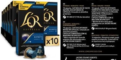Cápsulas Espresso Ristretto Decaf Nespresso Intensidad 9 (100 uds)