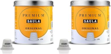Café Saula Intense Orgánico: 40 Cápsulas Compostables
