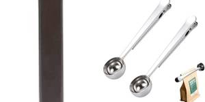 Juego de 5 Cucharas Medidoras de Café con Soporte