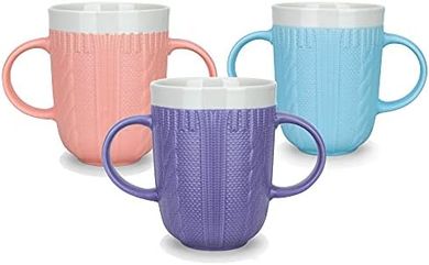 Taza Boscul: agarre fácil, doble asa, 310ml (morado)
