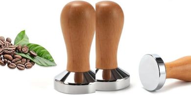 Prensa Francesa Espresso 53mm: Madera, para café molido.