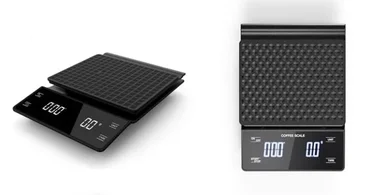 Báscula de café digital con temporizador