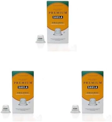 Café Saula Ecológico: 3 Cajas x 10 Cápsulas Compostables (Nespresso)