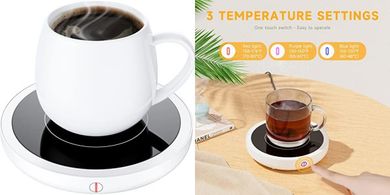 Calentador de tazas inteligente: 3 temperaturas, apagado automático.