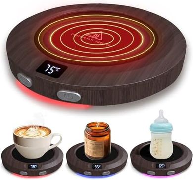 Calentador de tazas MQFORU: 3 temperaturas, temporizador, apagado automático.