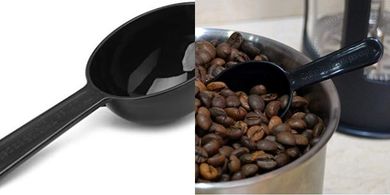 Cucharas medidoras de café y polvo: plástico, 7g.
