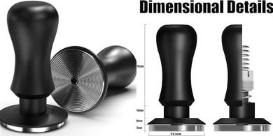 Tamper espresso KYONANO 53,3mm: precisión, 30lb, acero 304, aluminio, Breville.
