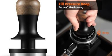 Tamper de café MHW-3BOMBER 58mm: presión constante, 30/15lbs, sonido.