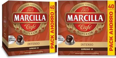 Cápsulas Marcilla Intenso Nespresso (40 unidades)
