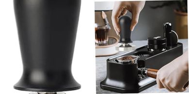 Tamper de espresso de acero inoxidable 53 mm: reemplazable y extraíble.
