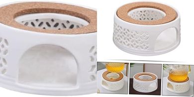 Calentador de té y café recargable con infusor de velas.